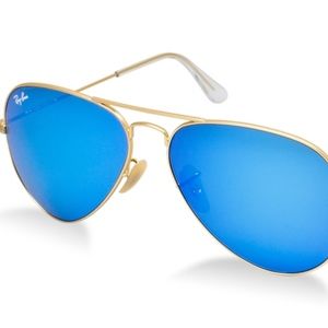 Ray Ban Flash Lens Aviator (Blue)